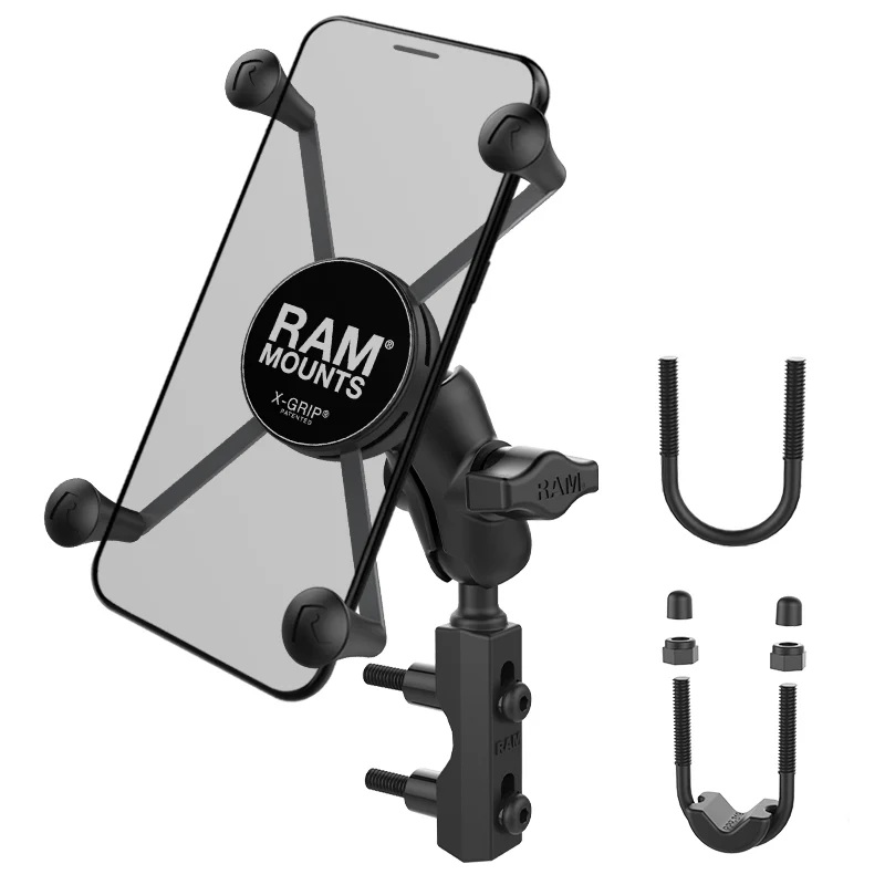 RAM-B-174-A-UN10U large X-Grip Halterung- kurzer Socket Arm, Motorrad-Basisset 0