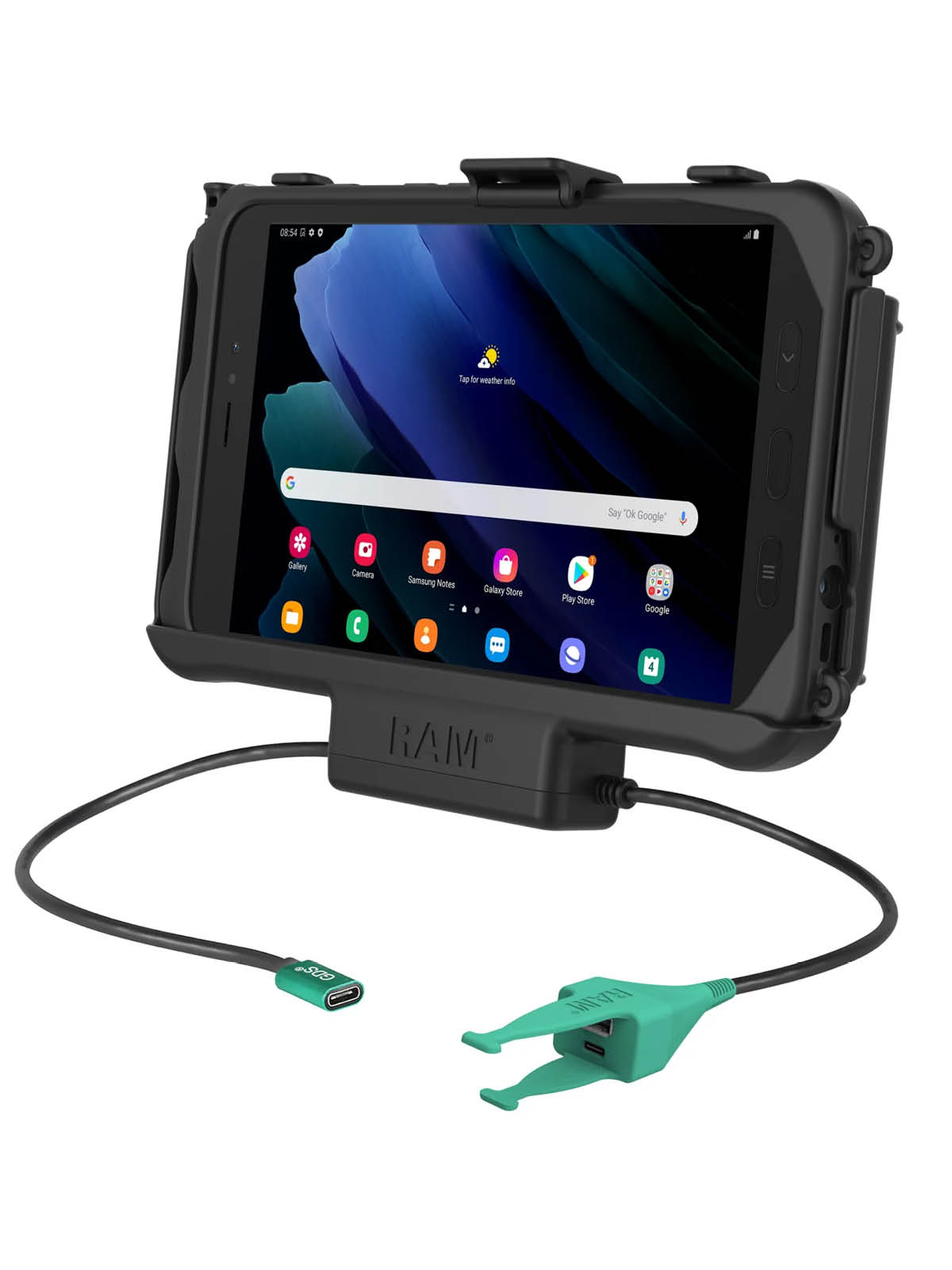 RAM-HOL-SAM60CP-CAU EZ-Roll'r Ladestation Samsung Tab Active 5/3 USB-C Power & 2 Peripherie USB-C/-A 1