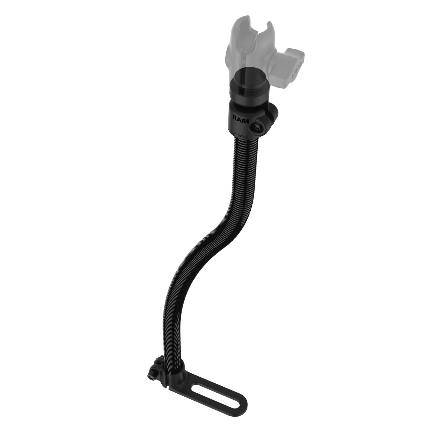 RAM-B-316-1-UN10U X-Grip Sitzschienenhalterung für große Smartphones mit POD I Flexarmhalterset 6