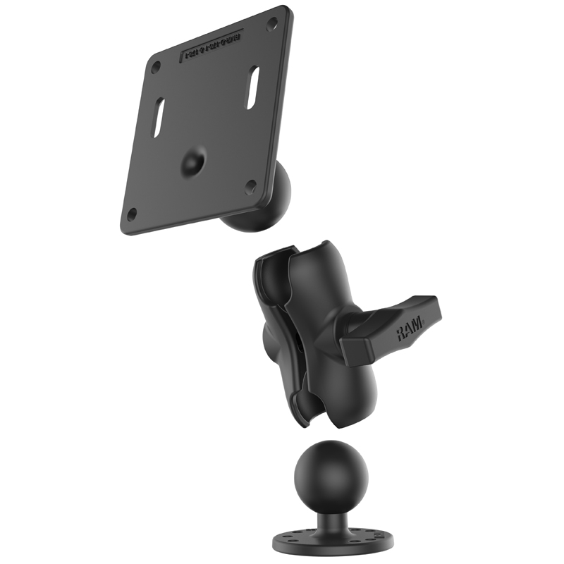 RAM-101U-B-2461 Basisset mit RAM Round Base und VESA-Platte 75x75 3