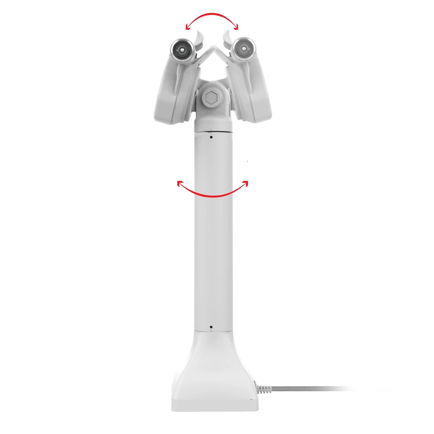 RAM-GDS-DOCKLR-D11-14-U3E-GRY GDS® Uni-Conn™ Pedestal Dock 14" , abschließbar, mit PoE - grau 3