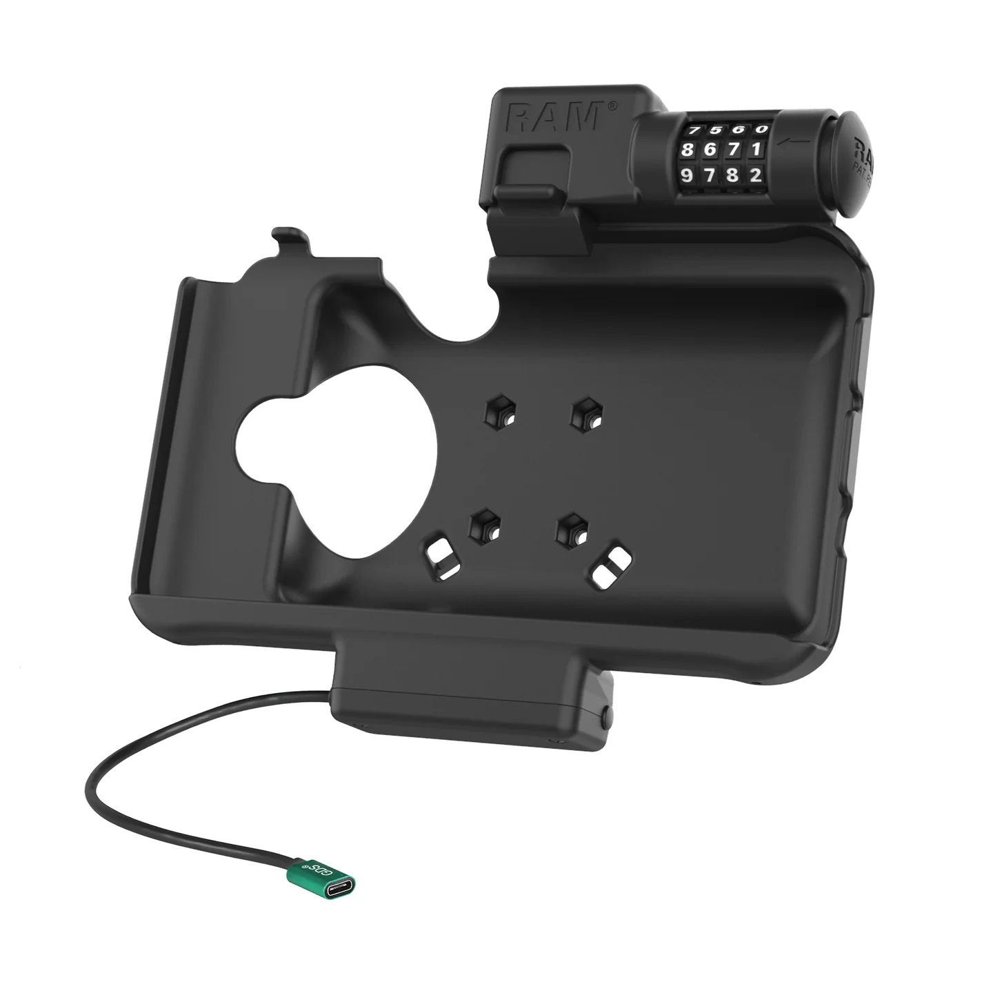 RAM-HOL-SAM58CPCLU EZ-Roll'r™ USB-C Ladedock für Samsung Tab Active5 & 3, mit Zahlenschloss 2
