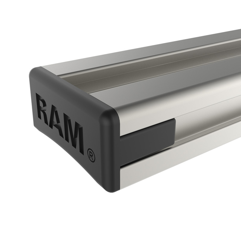 RAM-TRACK-EXA-9U Tough-Track Schiene 9 Zoll - Aluminium, Endkappen 4