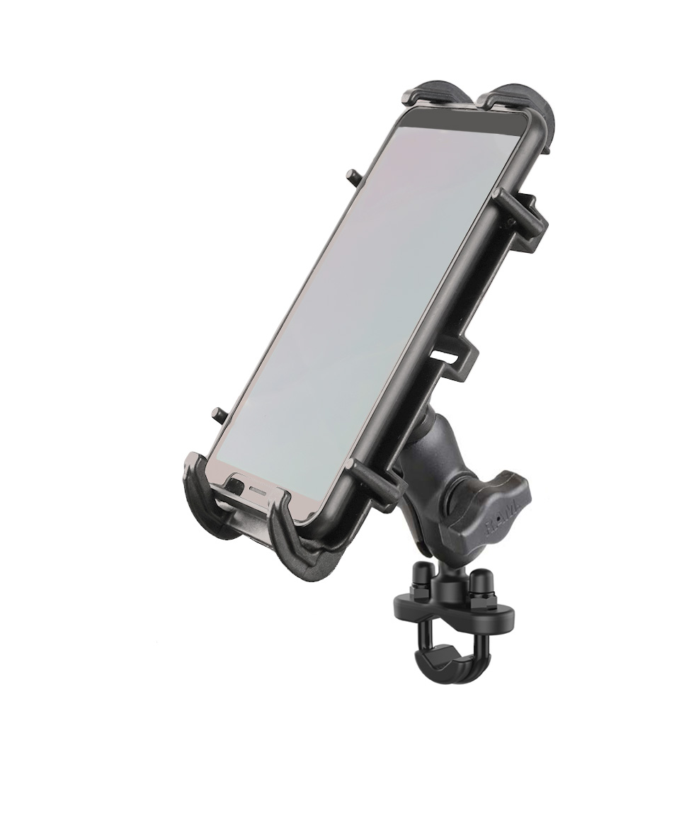 RAM-B-149Z-A-PD4U Quick-Grip XL für große Smartphones - Bügelschelle 0,5-1,25", kurzer Arm 1