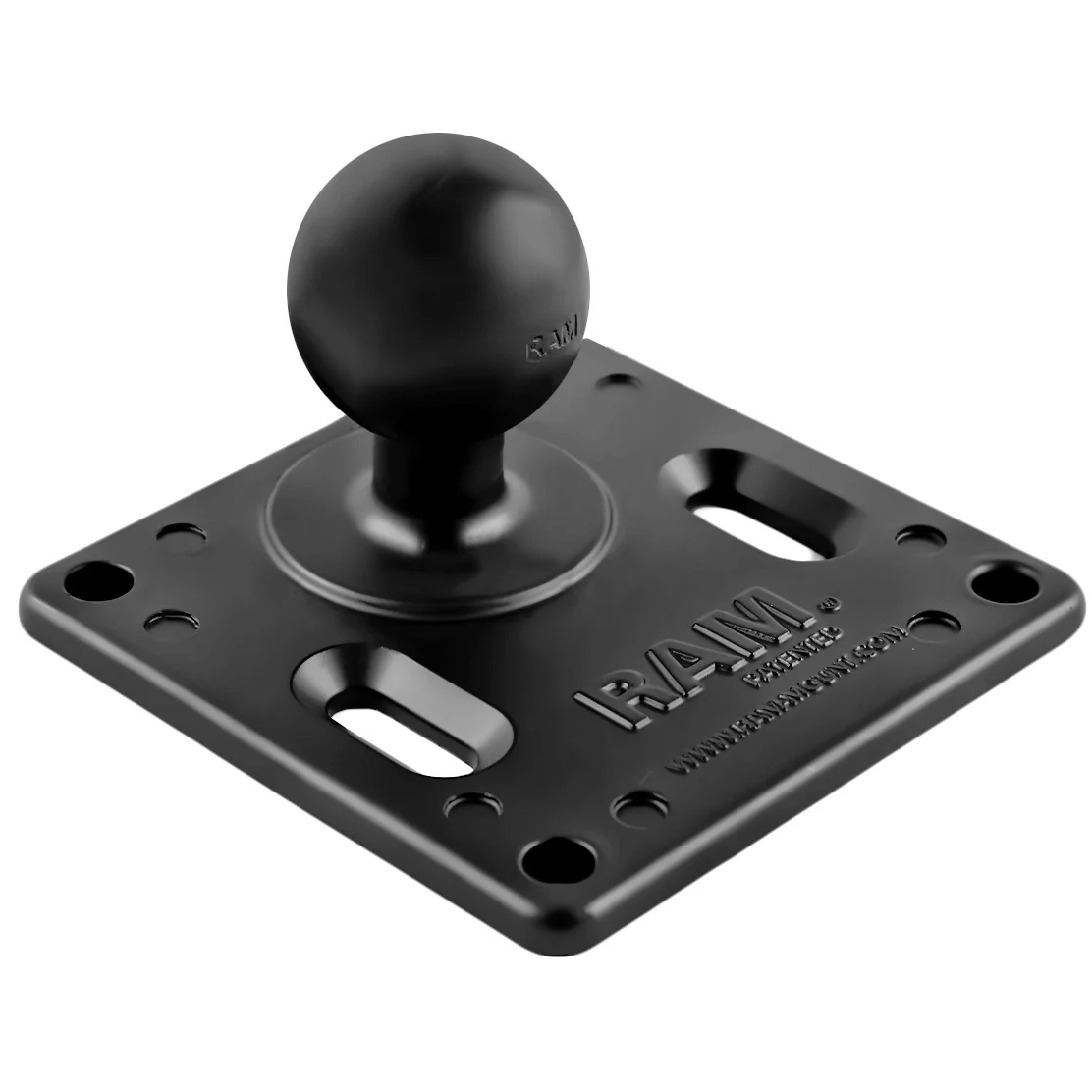 RAM-102U-2461 Doppel-Kugelhalterung mit 2 x VESA Platte 75x75 aus Aluminium, C-System 3