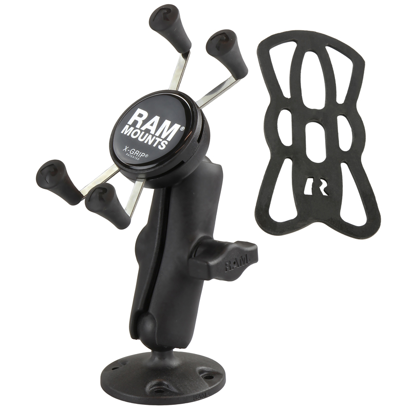 RAP-B-138-UN7U small X-Grip Universalhalterung für Smartphones mit AMPS Round Base - Kunststoff 2