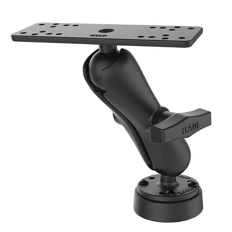 RAM-111-403U Basisset - Double Ball Mount mit Elektronics Plate und Kabelmanager (C-System) 1