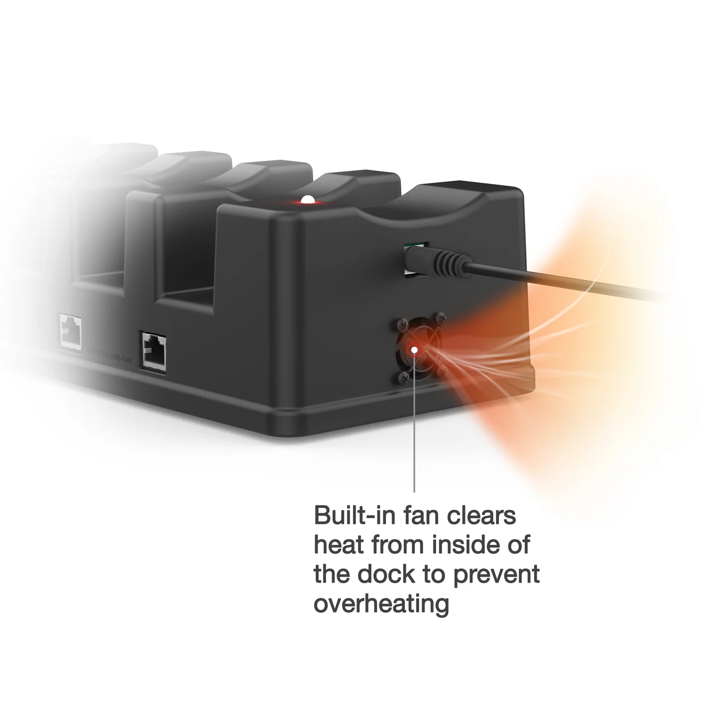 RAM-GDS-DOCK-6G16P-RJ45 GDS 6 fach Tisch-Ladestation mit 6x Netzwerkanschluss für Tablets in IntelliSkin 4