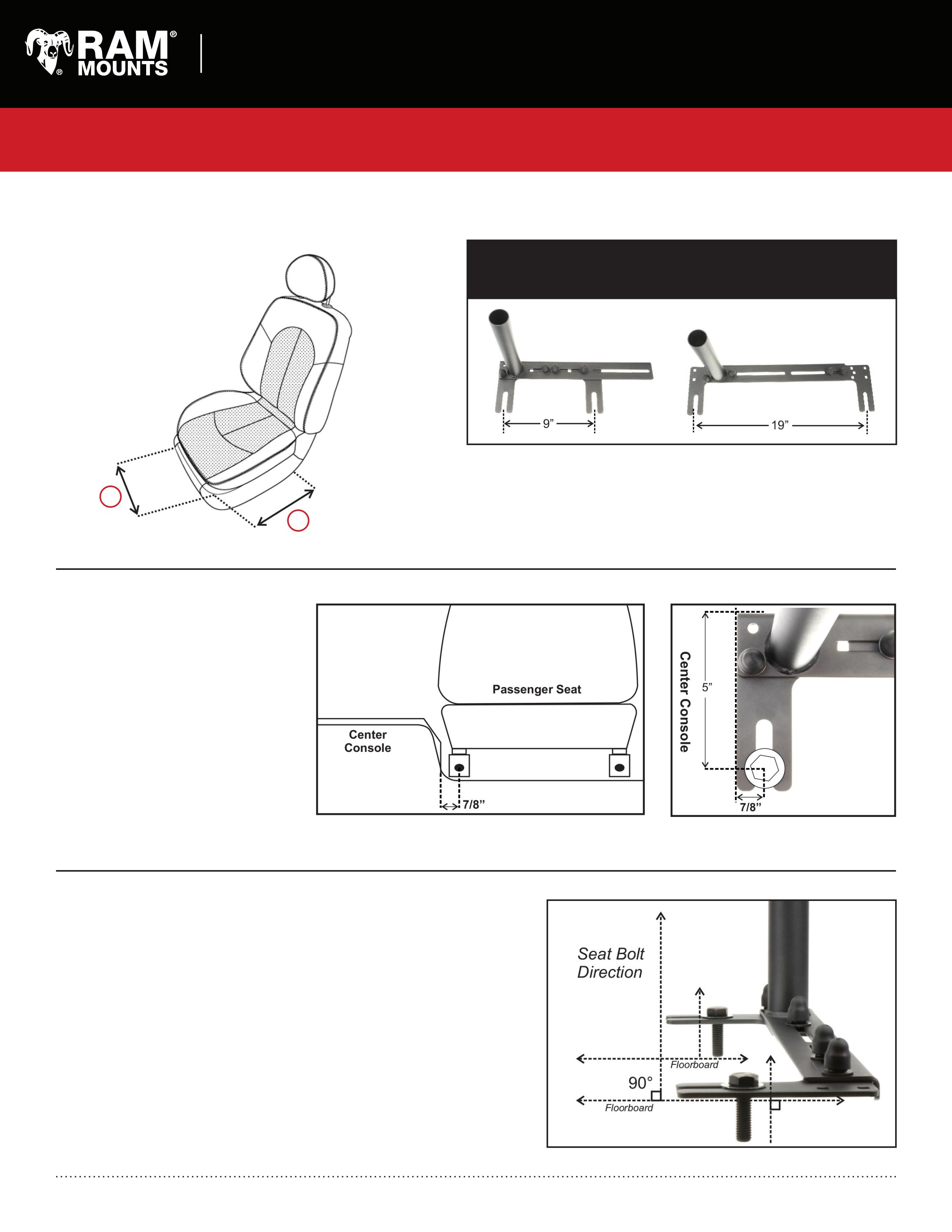 RAM-VB-196-SW1 No-Drill universelle Laptop-Halterung (max. 17,5"-Laptops) mit Fahrzeugschiene 10