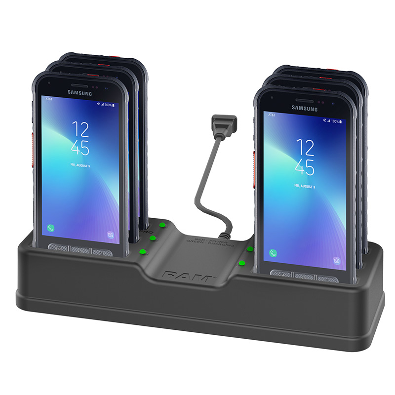 RAM-DOCK-6G-SAM72PU RAM 6-Port Ladedock für Samsung X-Cover Field Pro 1