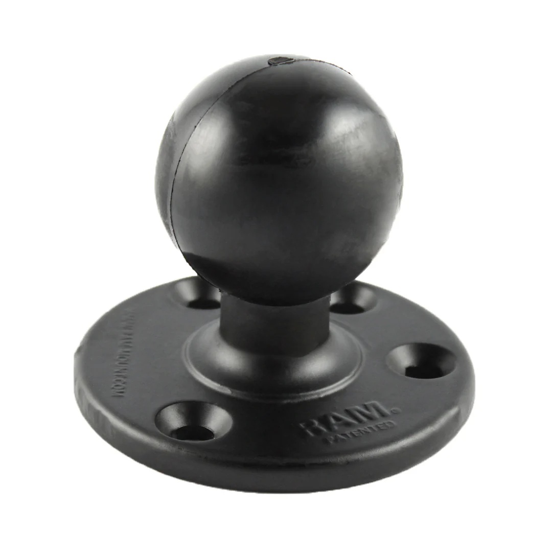 RAM-D-101U-MI1-2461 Double Ball Mount mit VESA-Platte 75x75, Kontermutter und Round Base 6