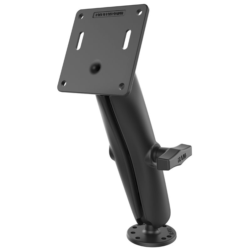 RAM-101U-D-2461 Basisset mit VESA-Platte 75x75 und Round Base 1