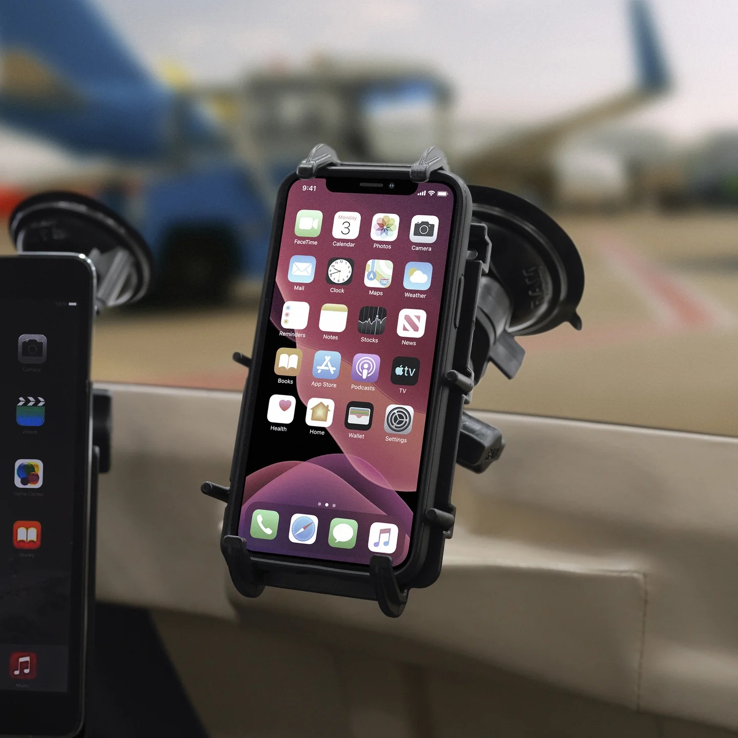 RAP-B-224-1U Twist-Lock Saugnapfbasis mit B-Kugel - Kunststoff 8