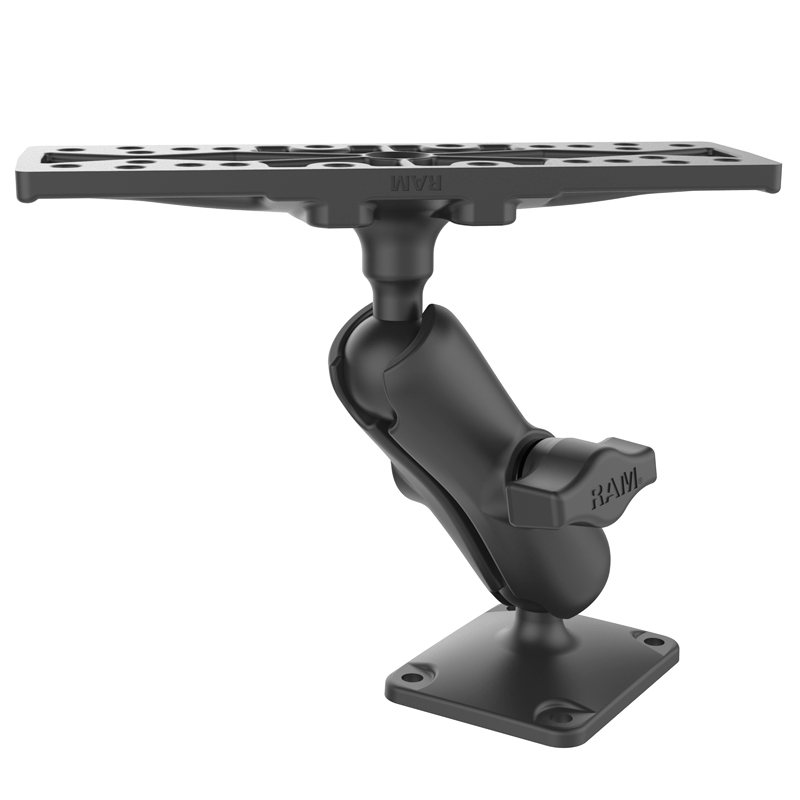 RAP-B-111U Basisset - Double Ball Mount mit Square Base und Marine Electronics Plate 1