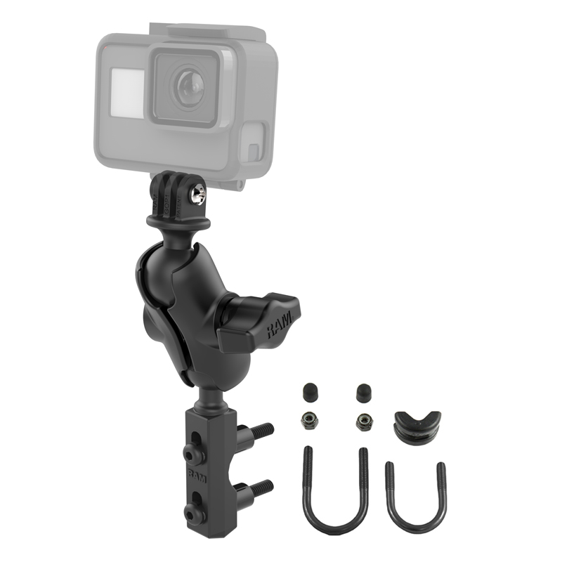 RAM-B-174-A-GOP1U GoPro Halterung mit Motorrad-Basisset 0