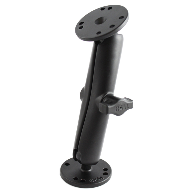 RAM-B-101-C Double Ball Mount mit Round Base (lang) 0