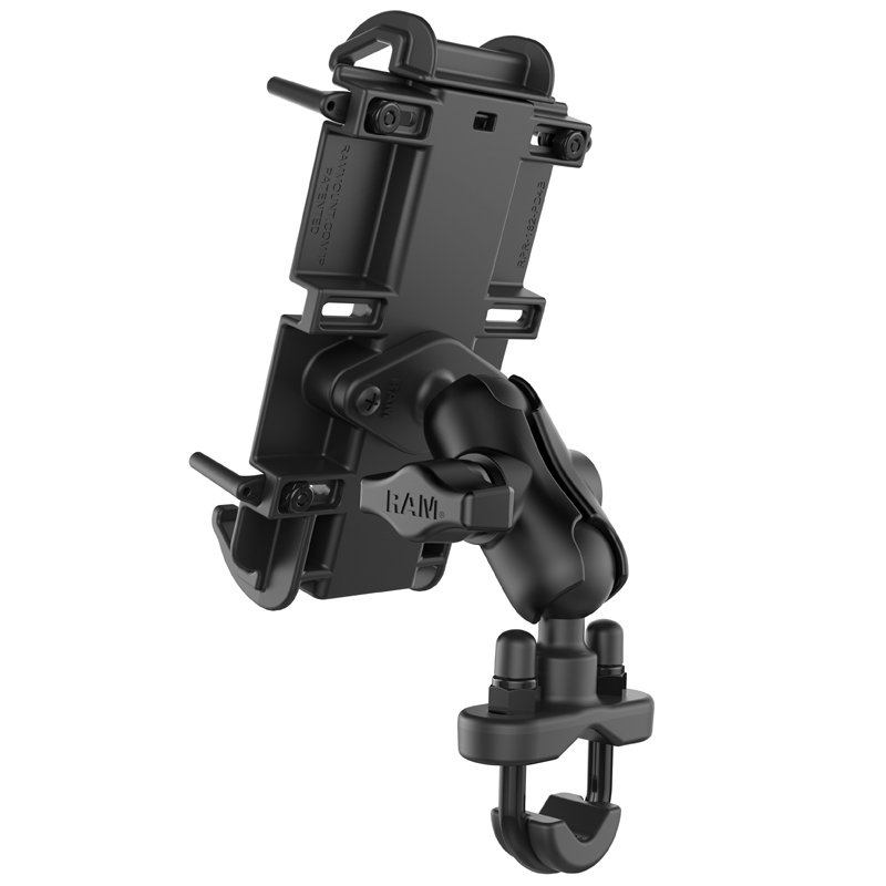 RAM-B-149Z-A-PD4U Quick-Grip XL für große Smartphones - Bügelschelle 0,5-1,25", kurzer Arm 5