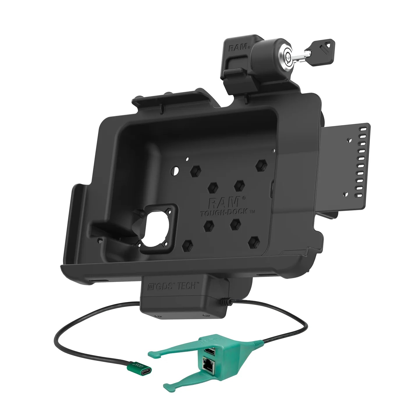 RAM-GDS-DOCKL-ZE21-RJ45AU GDS Dock + USB-A & RJ45 für Zebra ET4x 10" in IntelliSkin, abschließbar 2