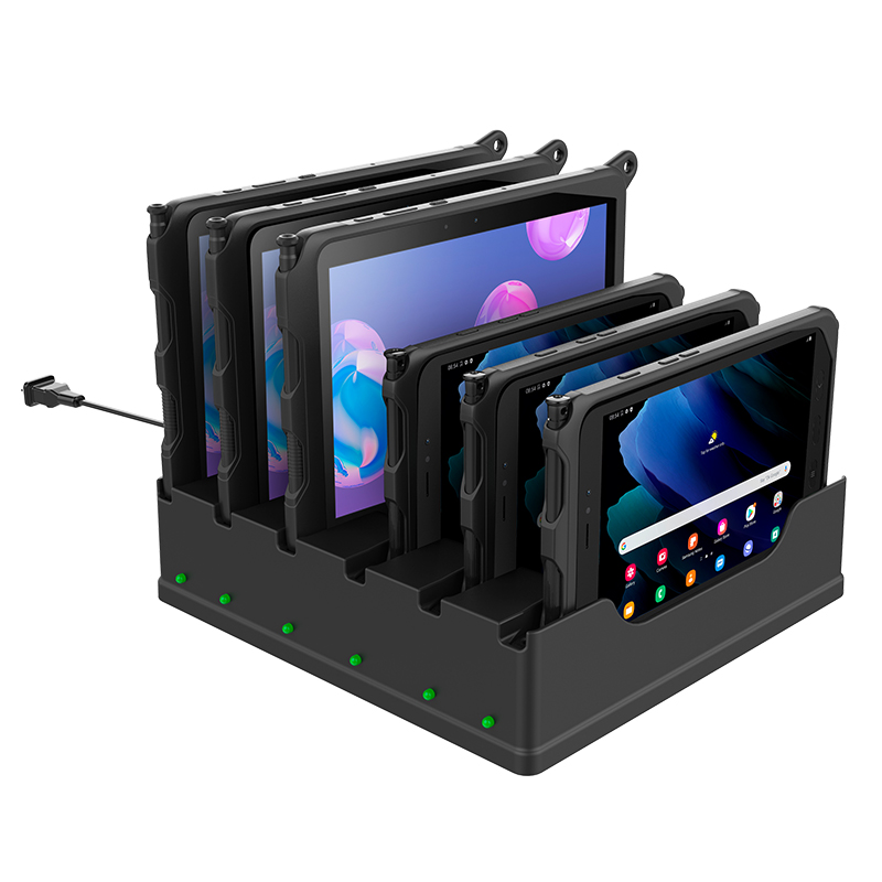 RAM-DOCK-6G8PU 6er Ladestation für Samsung Tab Active 4 Pro, Tab Active Pro, Tab Active 5/3/2 1