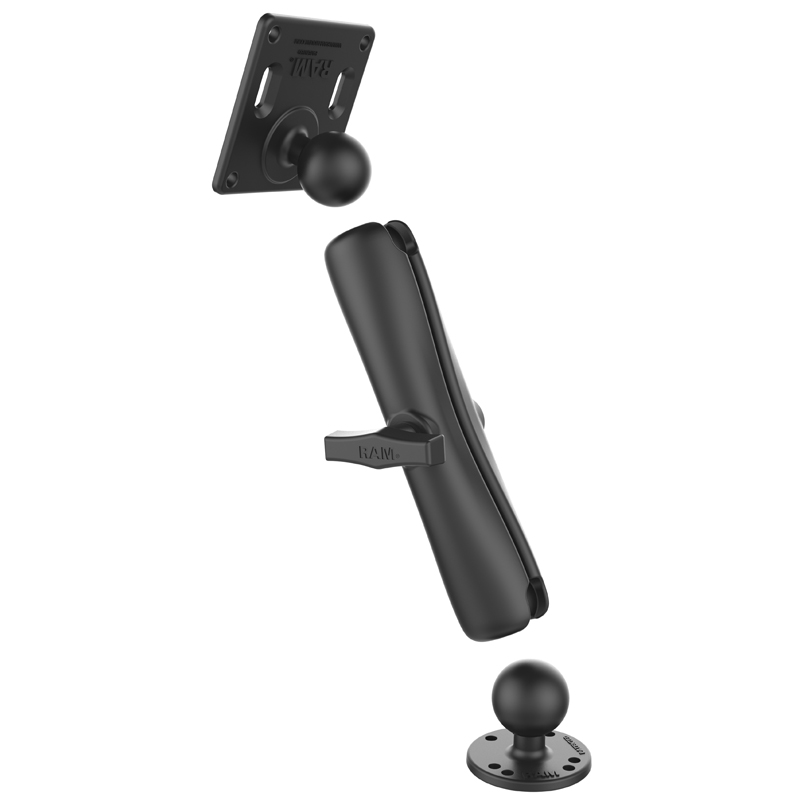 RAM-101U-D-2461 Basisset mit VESA-Platte 75x75 und Round Base 3