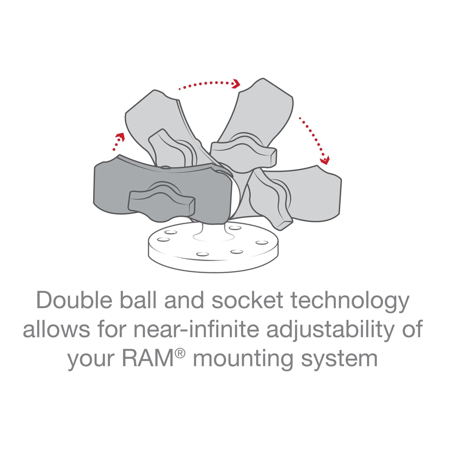 RAP-B-238U Diamond Base - B-Kugel, Kompositmaterial 2