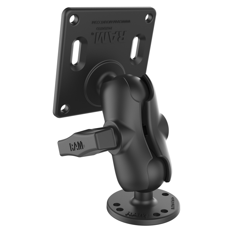 RAM-101U-B-2461 Basisset mit RAM Round Base und VESA-Platte 75x75 2