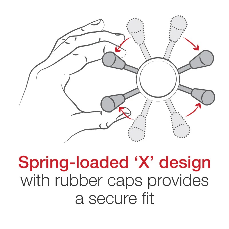 RAM-B-176-A-UN10-462 Large-X-Grip®Motorradhalterung - Gabelschaftbasis, Socket Arm kurz, Vibe-Safe™ 5