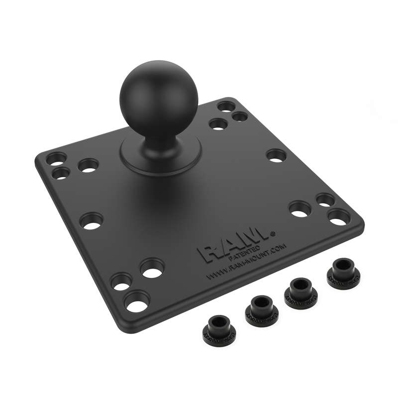 RAM-246U Ram Mount VESA Platte 100x100 mit C-Kugel 1