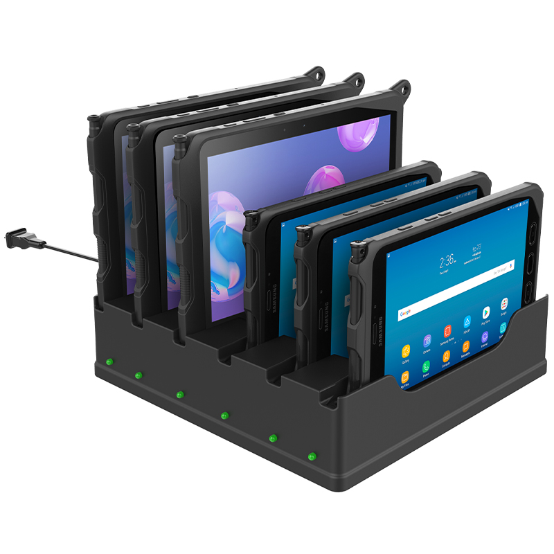 RAM-DOCK-6G8PU 6er Ladestation für Samsung Tab Active 4 Pro, Tab Active Pro, Tab Active 5/3/2 2