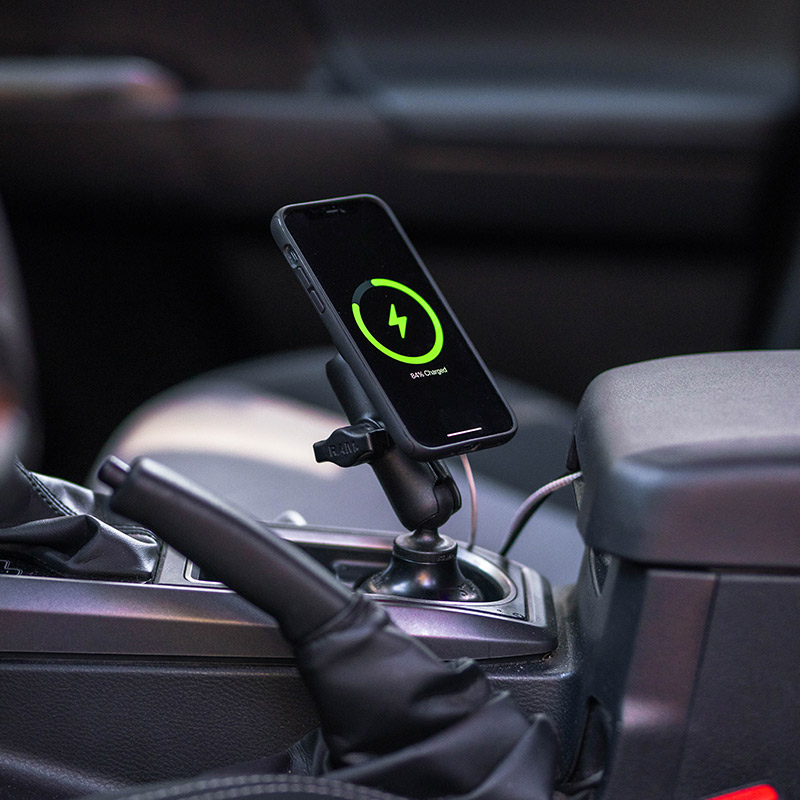 RAP-B-299-4-AP-MAGU Halterung mit Stubby Becherhalter für Apple MagSafe 15 W 5