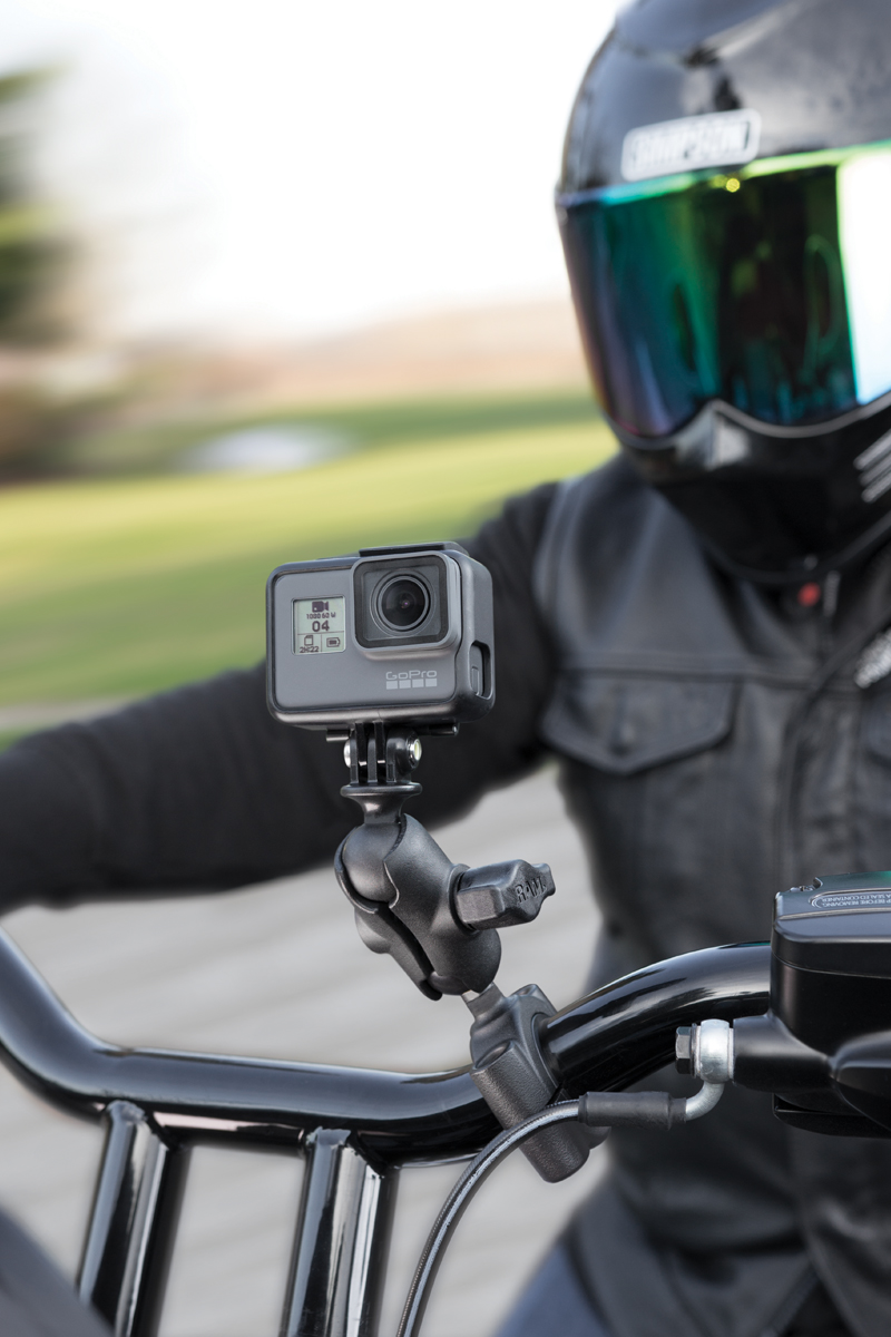 RAM-B-408-112-15-A-GOP1U Kamerahalterung für Lenker mit GoPro Adapter & Torque (groß) 1