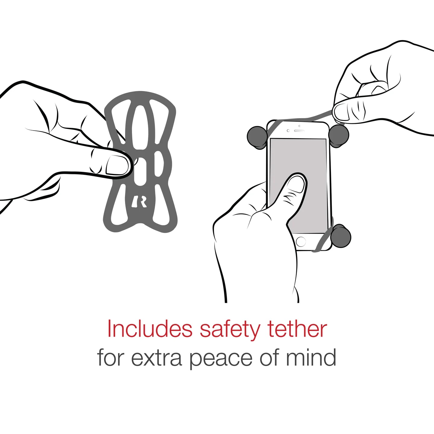 RAP-274-1-UN7 small X-Grip Universalhalterung für kleine Smartphones mit EZ-On/Off Lenkerbasis 14