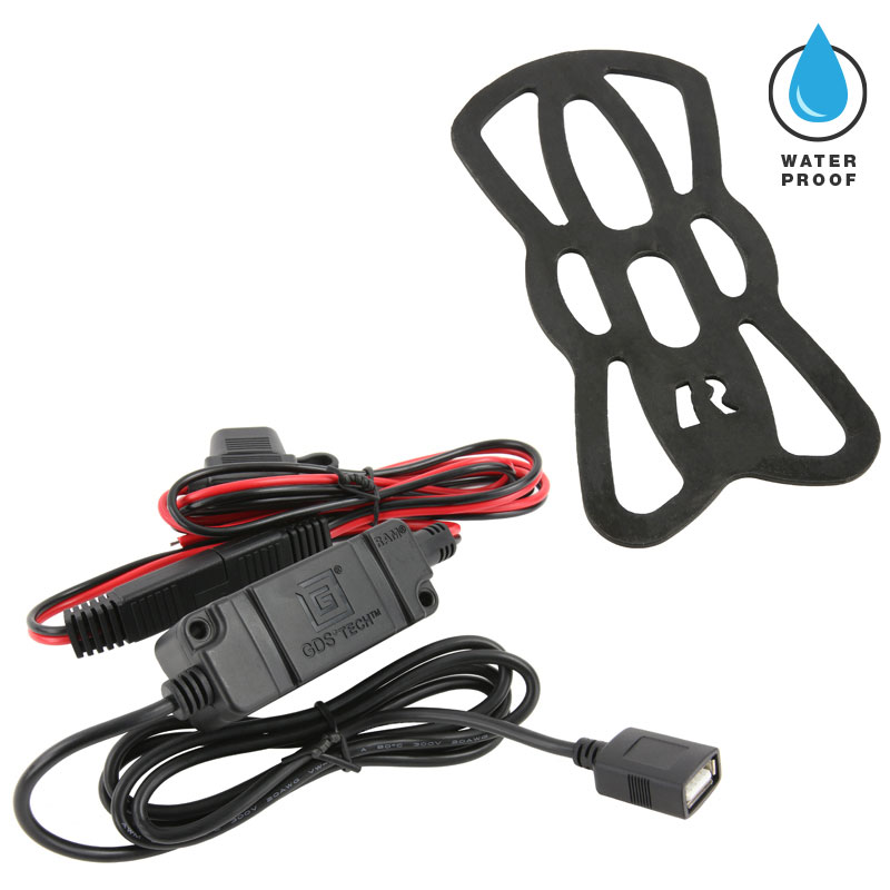 RAM-B-400-A-UN12W-V7M Tough-Charge induktive Motorrad Halterung für Smartphones, Tough-Claw Basis 5
