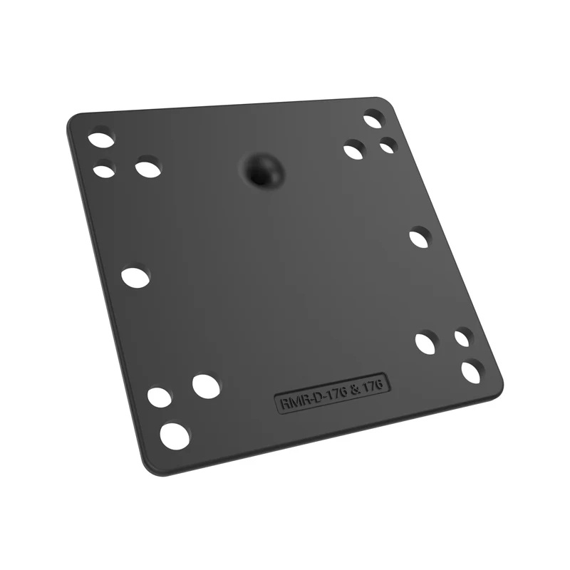 RAM-101U-246 VESA-Halterung (100x100/75x75) - C-Arm medium, Round Base, Aluminium 3
