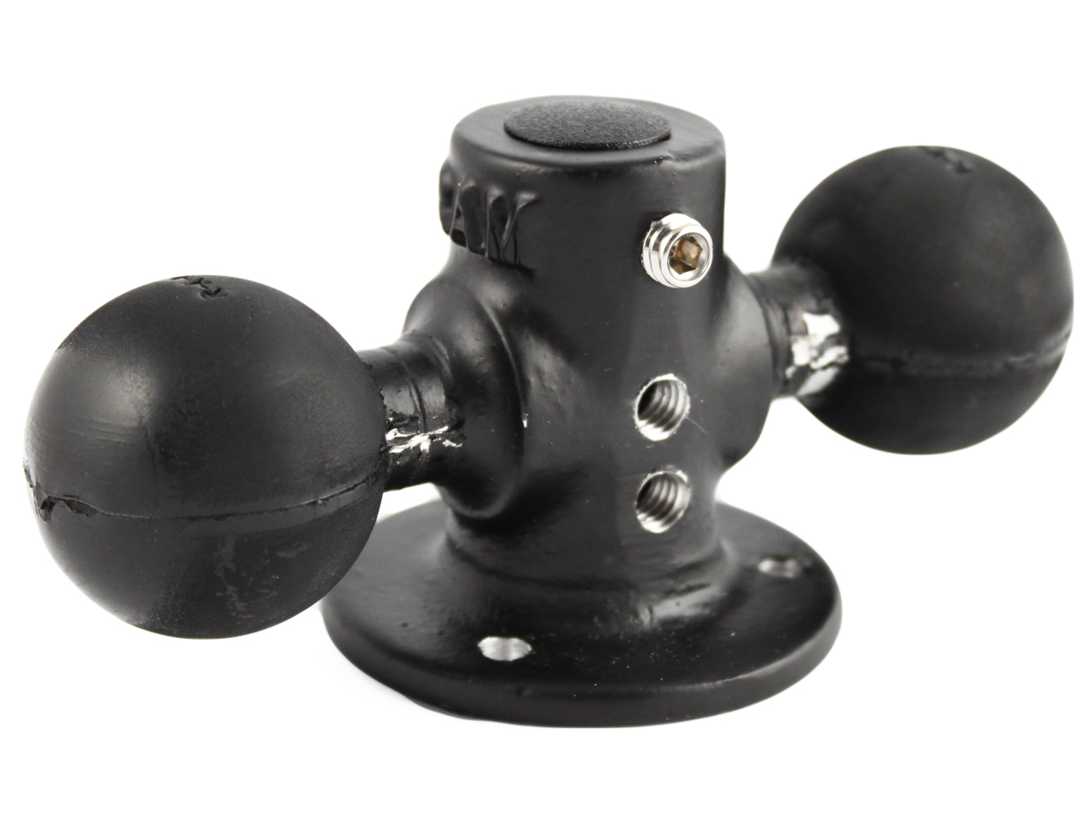 RAM-217-1U Doppel-C-Kugel Adapter mit 5/8" HEX-Öffnung und AMPS Basisplatte 1