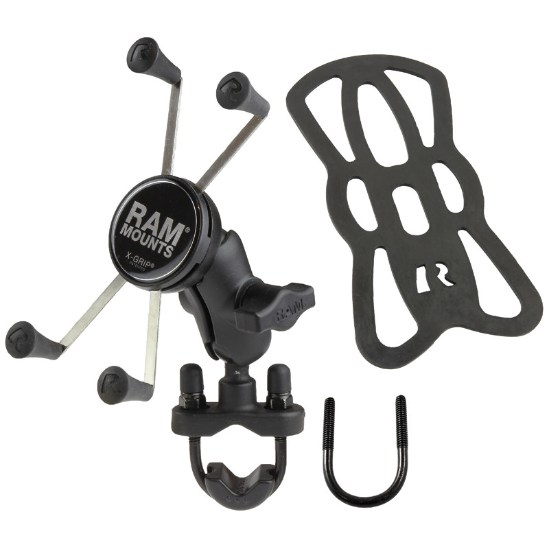 RAM-B-149Z-A-UN10U large X-Grip Halterung - Socket Arm kurz, Bügelschelle 0,5-1,25" 3