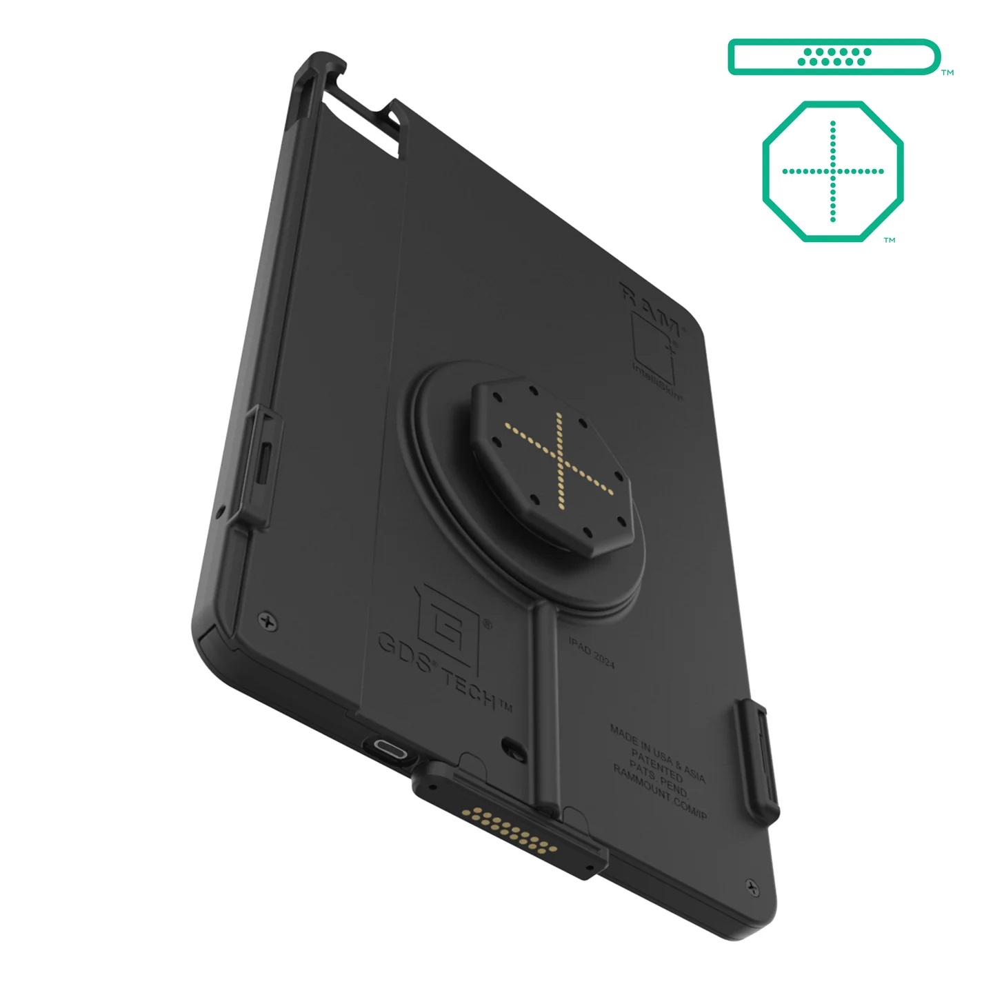 RAM-GDS-SKIN-AP45-M4-TCDB IntelliSkin Thin-Case für iPad Pro 11 (M4/M5) - D Shape & rückseitige Pogo Pads 4
