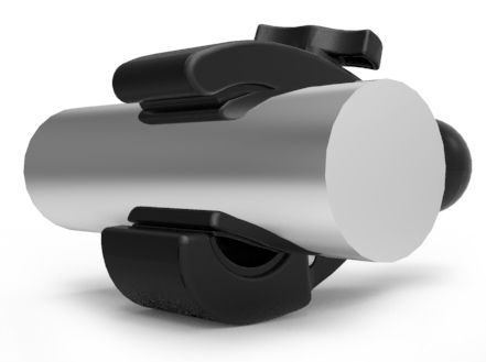 RAM-B-400-A-UN12W-V7M Tough-Charge induktive Motorrad Halterung für Smartphones, Tough-Claw Basis 7