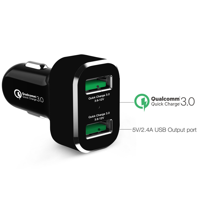 RAM-GDS-CHARGE-USB2QCCIG GDS 2-Port USB-A Zigarettenanzünderadapter mit Qualcomm Quick Charge 2