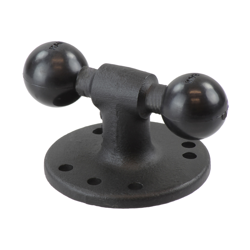 RAM-B-217U Round Base mit Double Ball Adapter 1